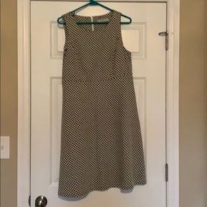 LOFT Black and white dress size 12